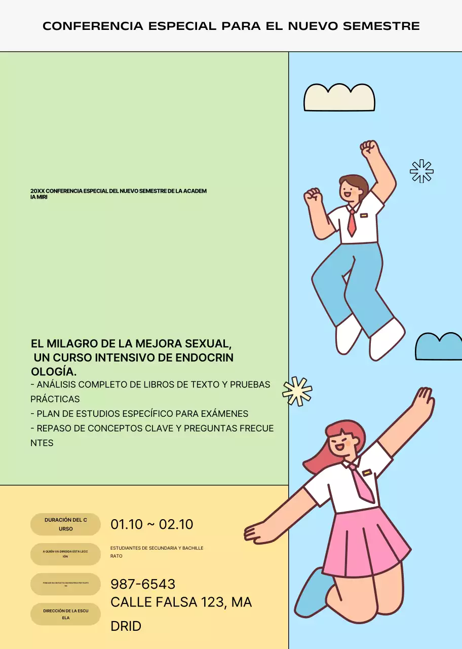 Menta bonito anuncio educativo