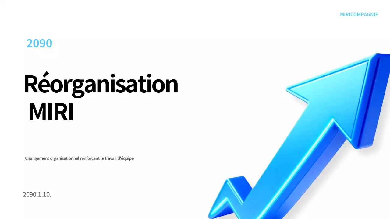 Planification de la réorganisation de Blue Modern