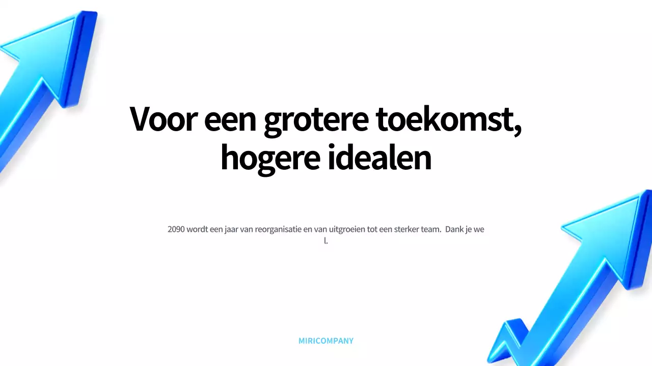 Blue Modern reorganisatieplanning