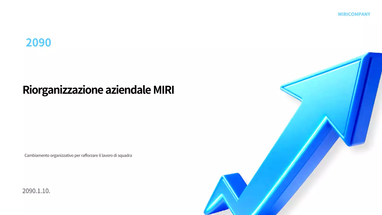 Blu Pianificazione moderna della riorganizzazione