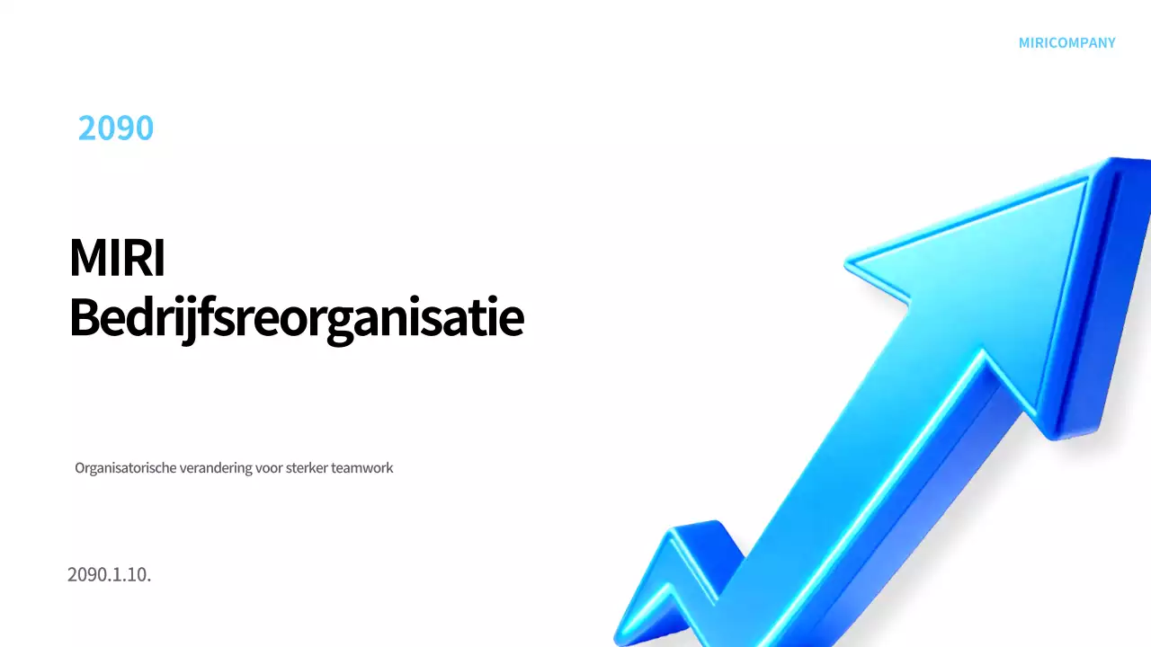 Blue Modern reorganisatieplanning