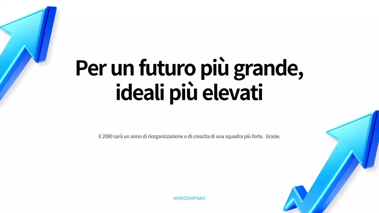 Blu Pianificazione moderna della riorganizzazione