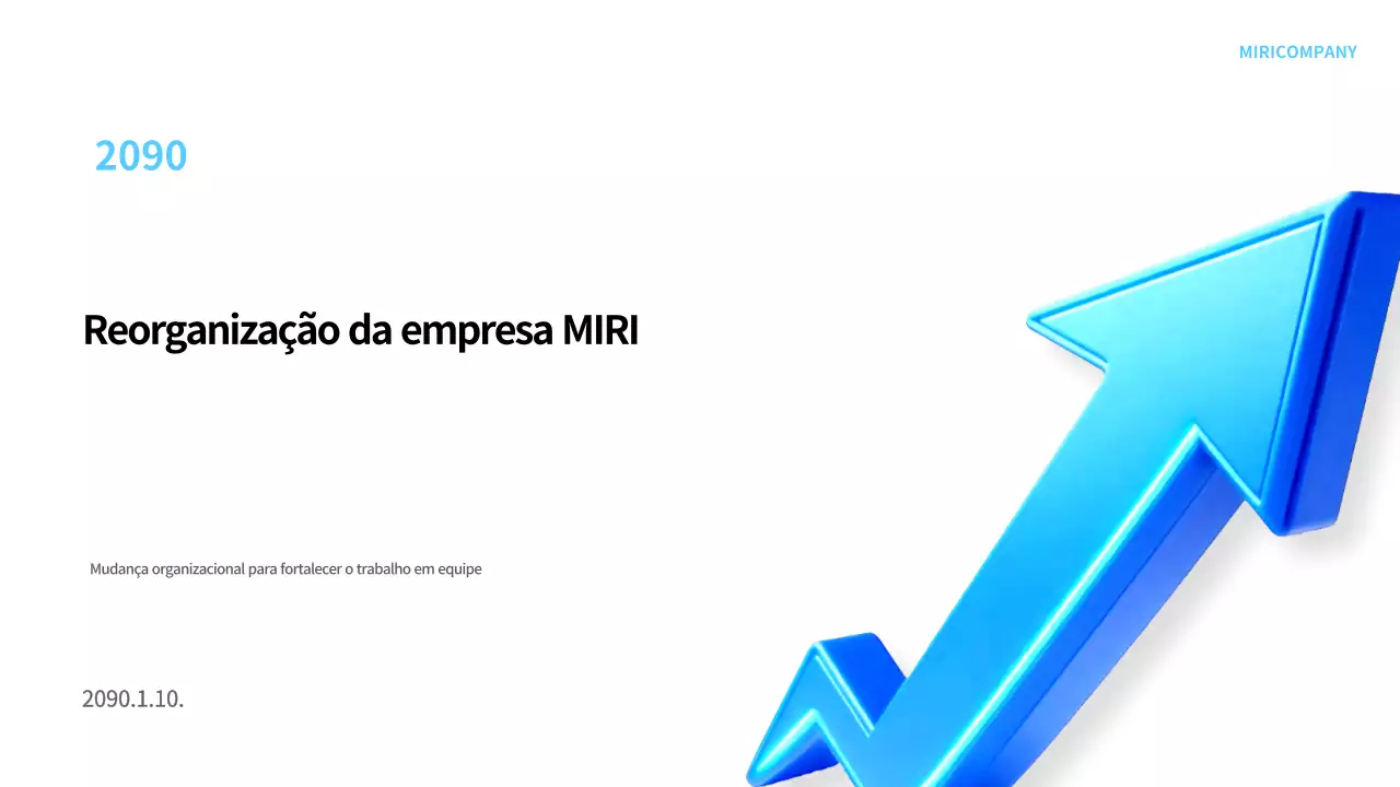 Azul Planeamento da reorganização moderna