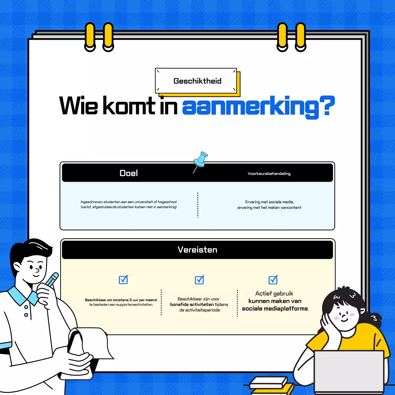 Blue Eenvoudig Werving