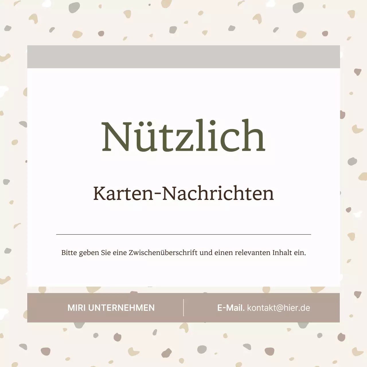 Einfaches Terrazzo-Muster in Beige und Braun