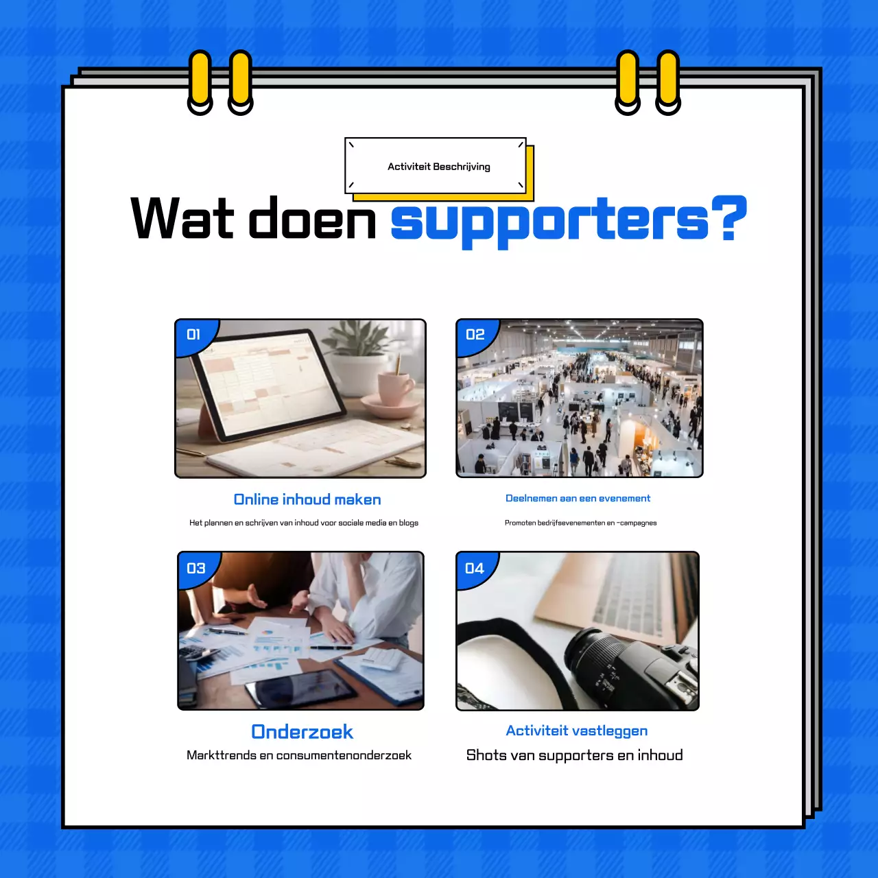 Blue Eenvoudig Werving