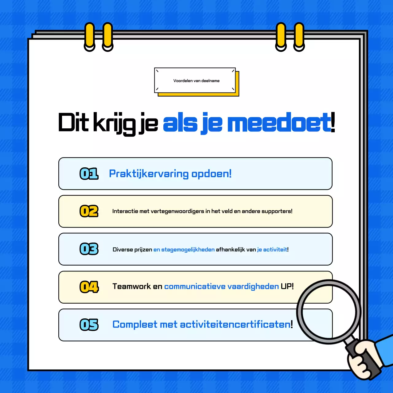 Blue Eenvoudig Werving