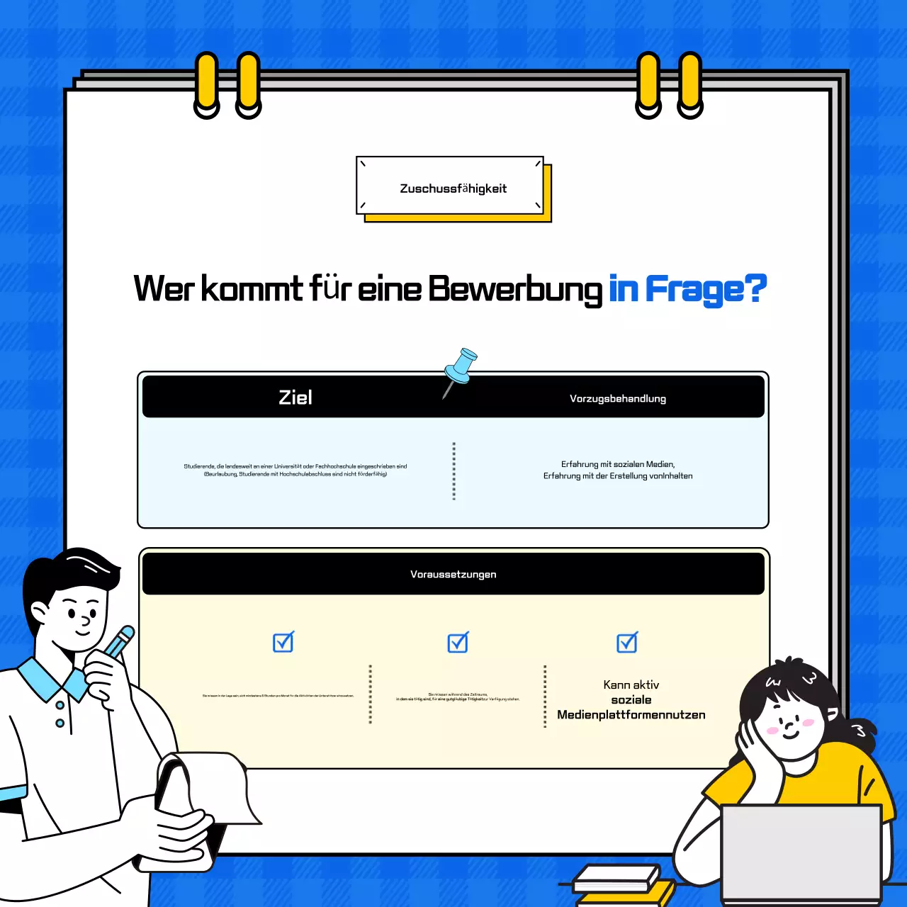 Blue Simple Rekrutierung