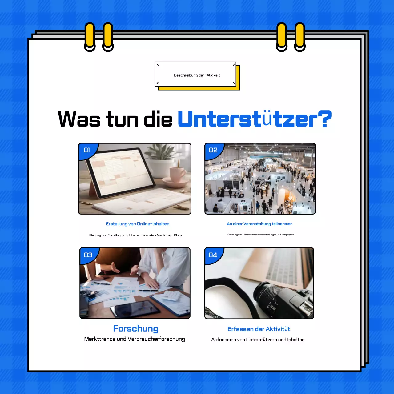 Blue Simple Rekrutierung