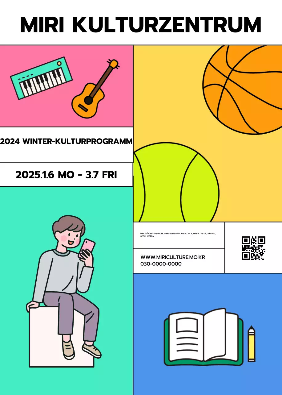 Förderung von Programmen des Popkulturzentrums mit einer Vielzahl von Illustrationen