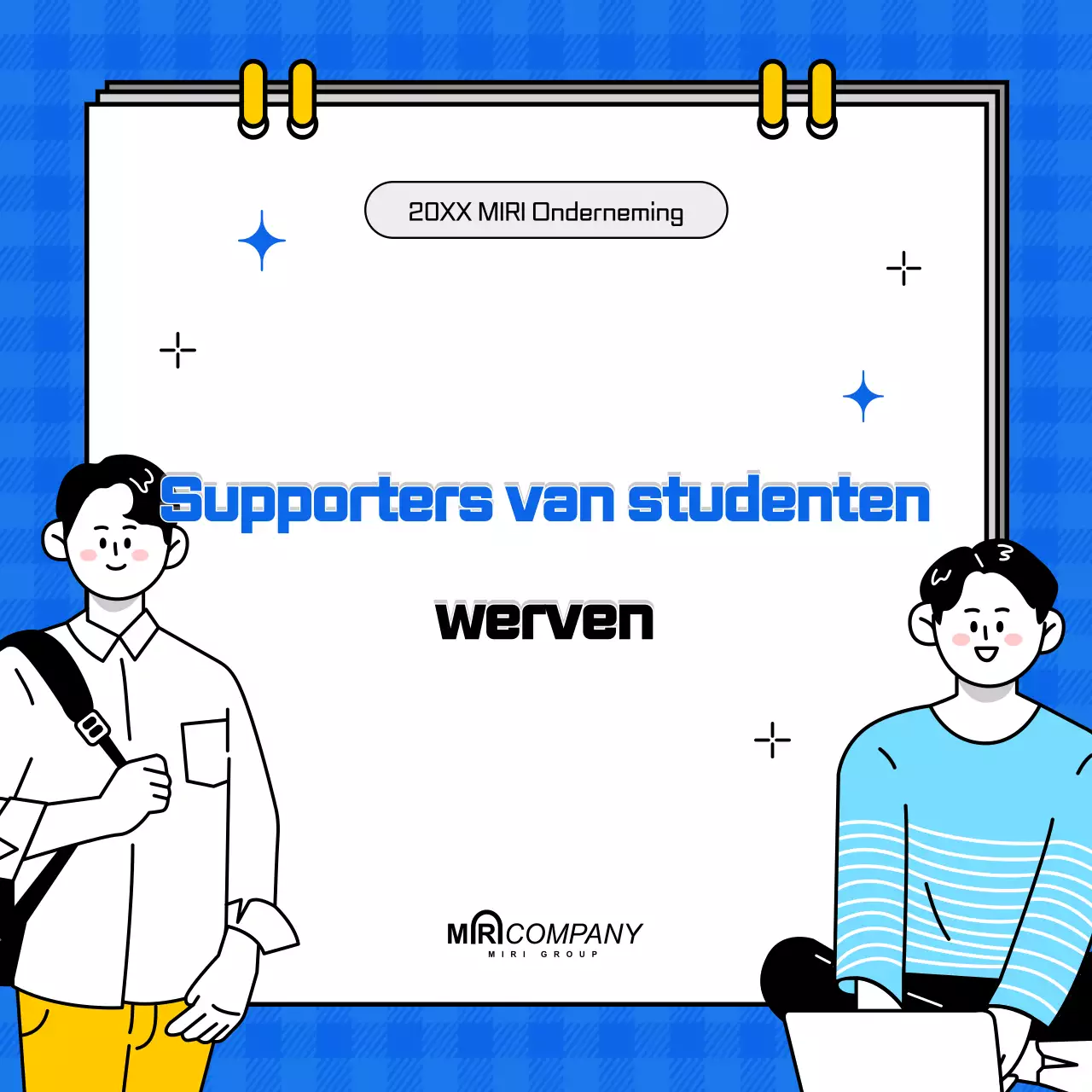 Blue Eenvoudig Werving