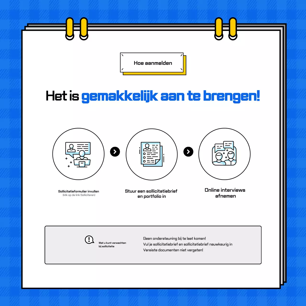 Blue Eenvoudig Werving