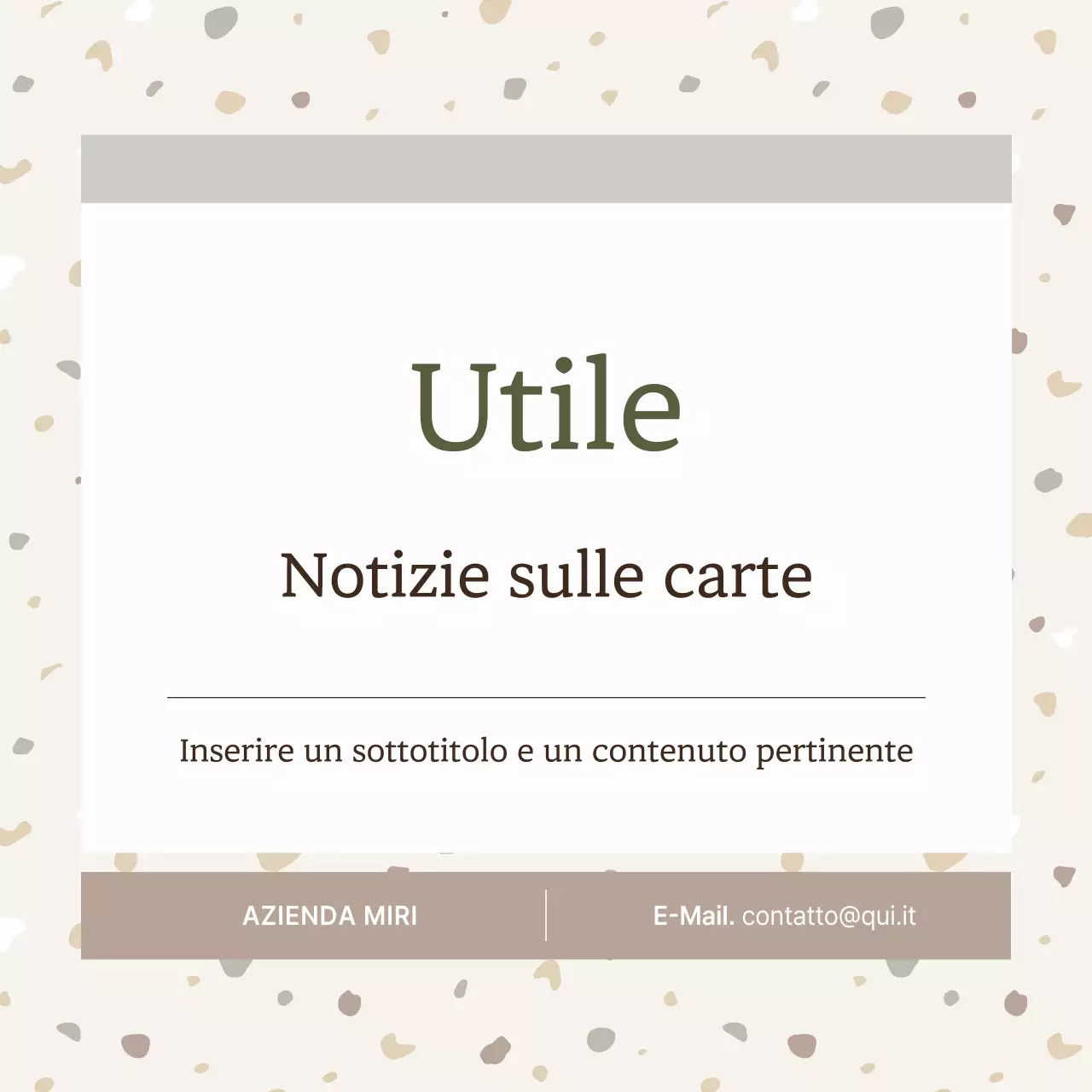 Semplice motivo a terrazzo in beige e marrone