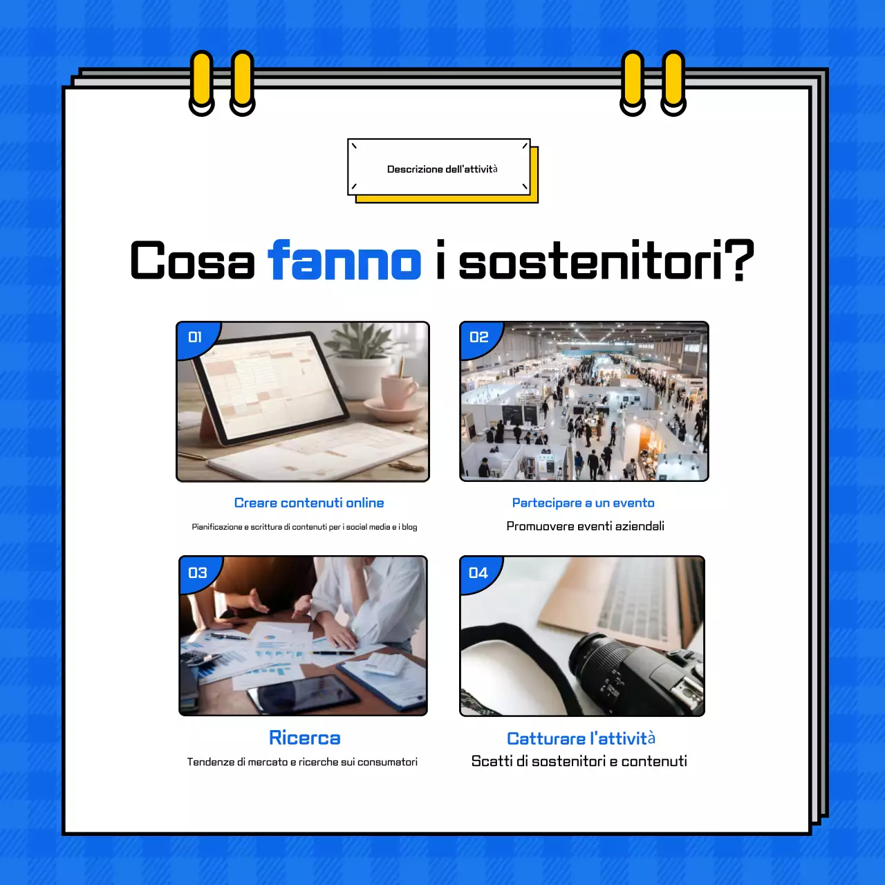 Reclutamento blu semplice