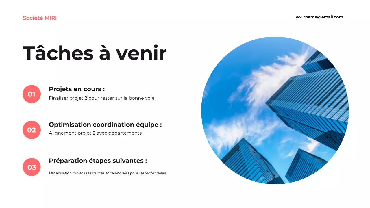 blue modern business report