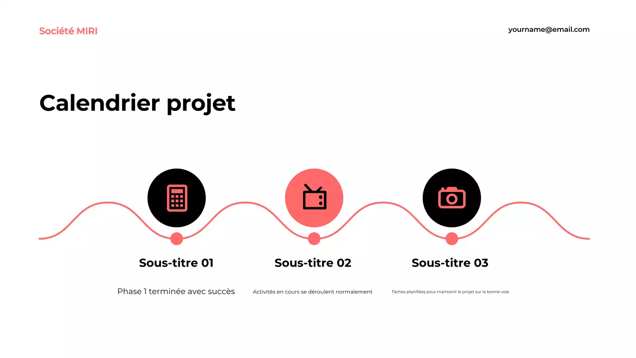 blue modern business report