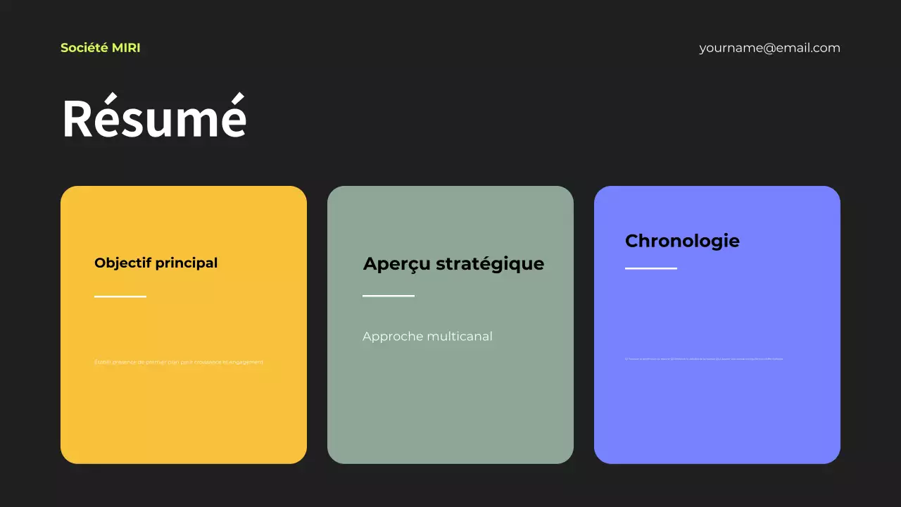 document sur la stratégie de marketing moderne noir