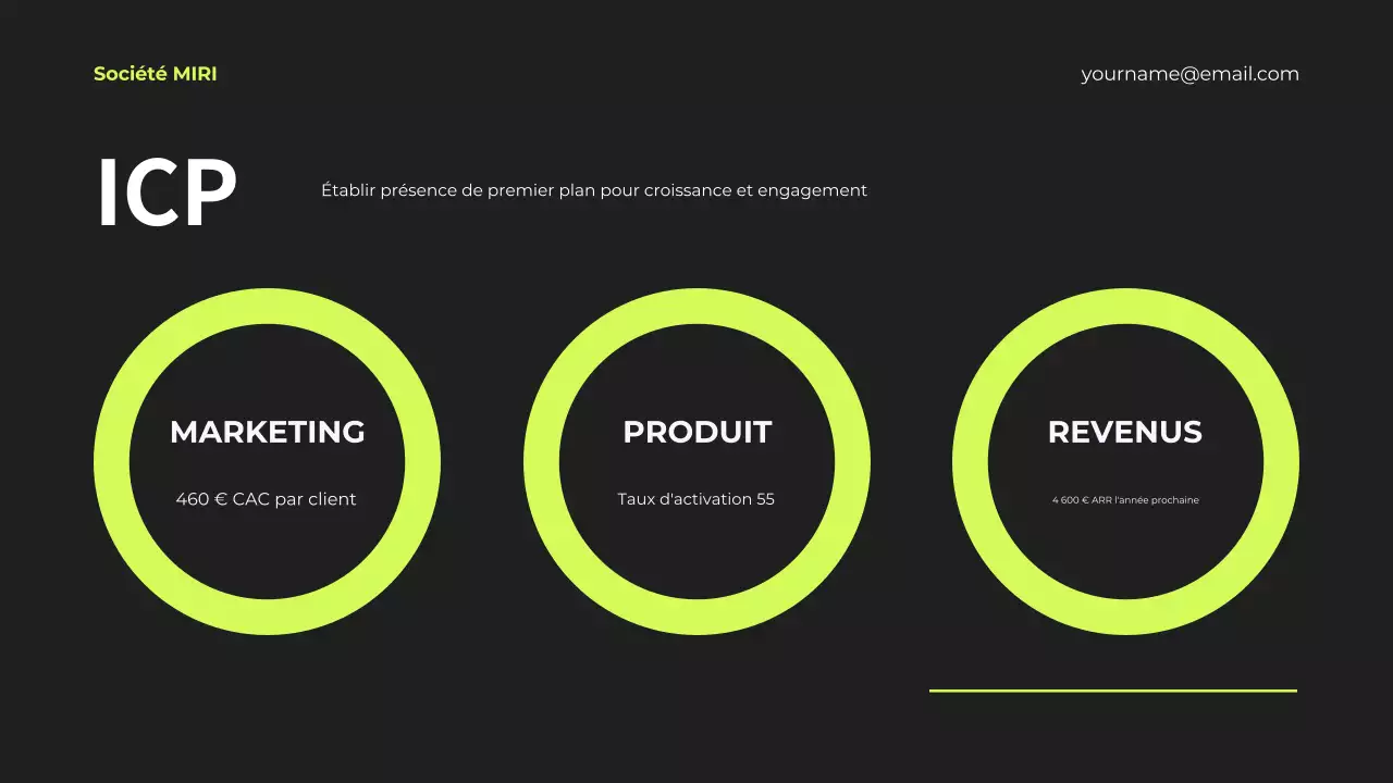 document sur la stratégie de marketing moderne noir