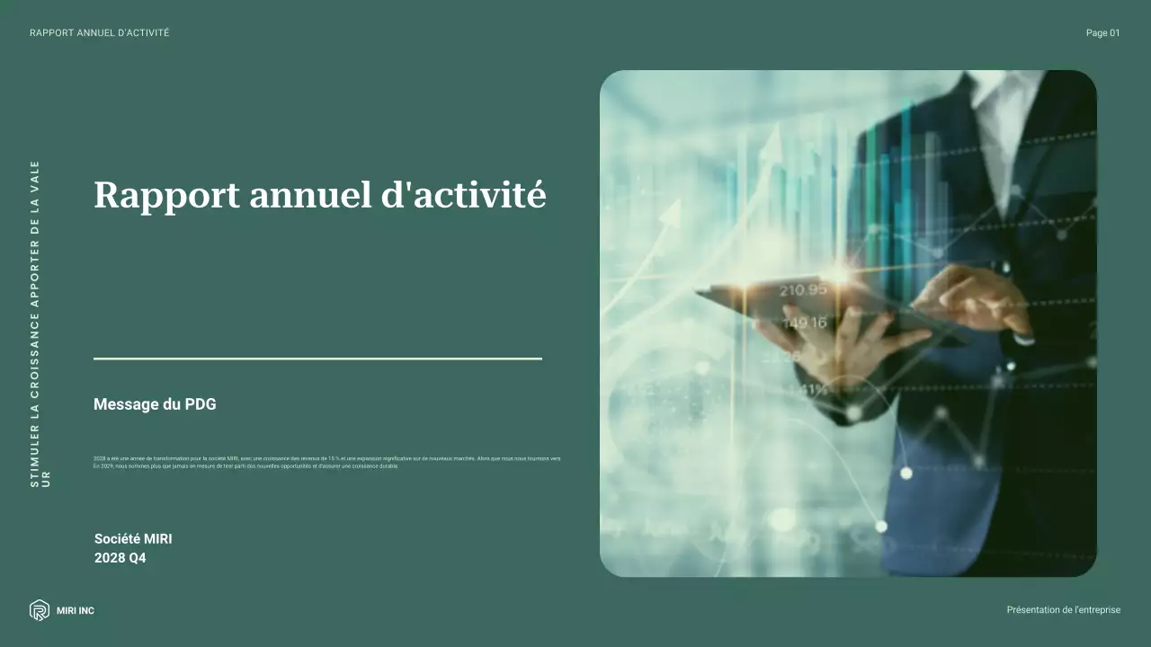 rapport sur les entreprises modernes et vertes