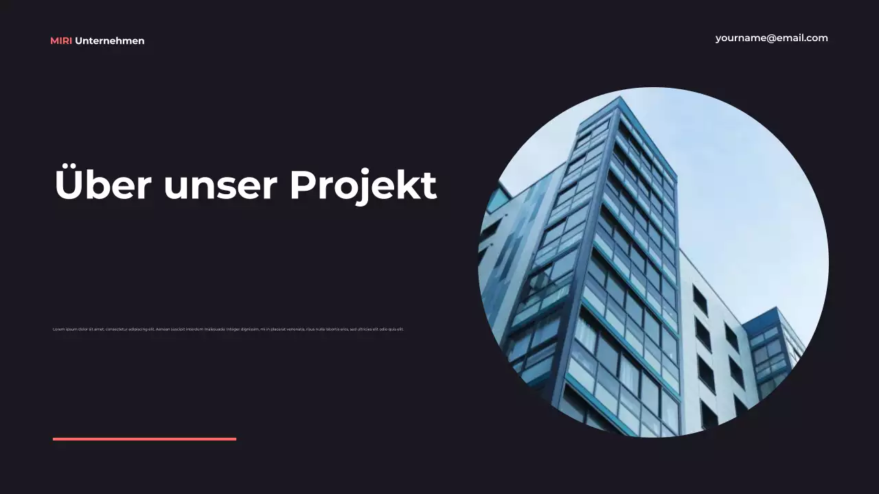 blue modern business report