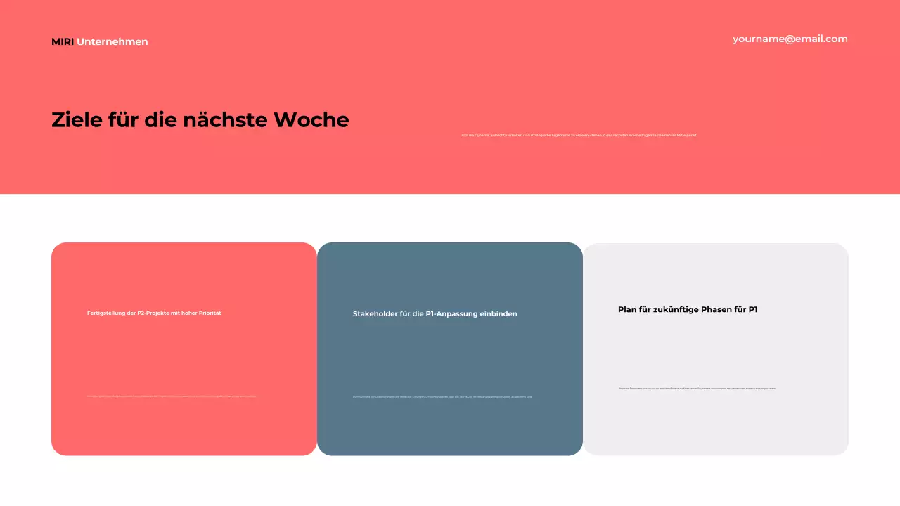 blue modern business report