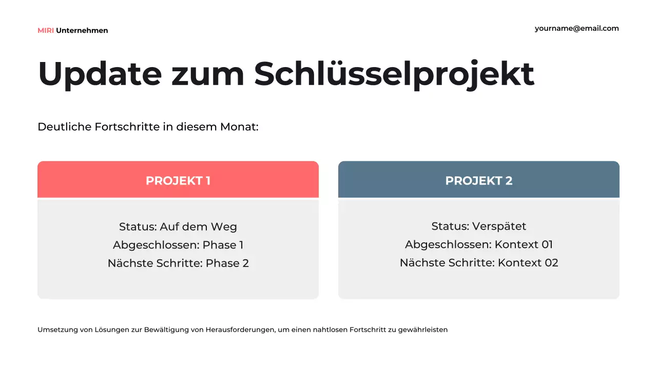 blue modern business report