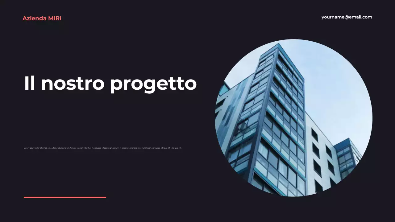 relazione aziendale moderna blu