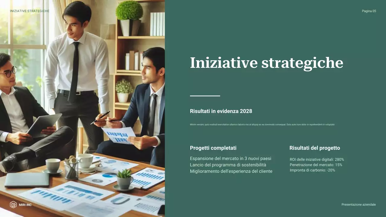 rapporto sull'impresa moderna e verde