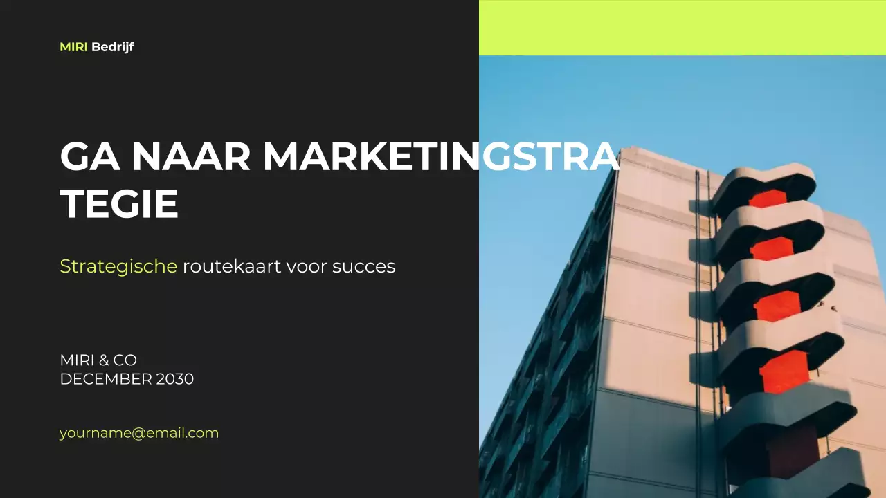 document zwarte moderne marketingstrategie