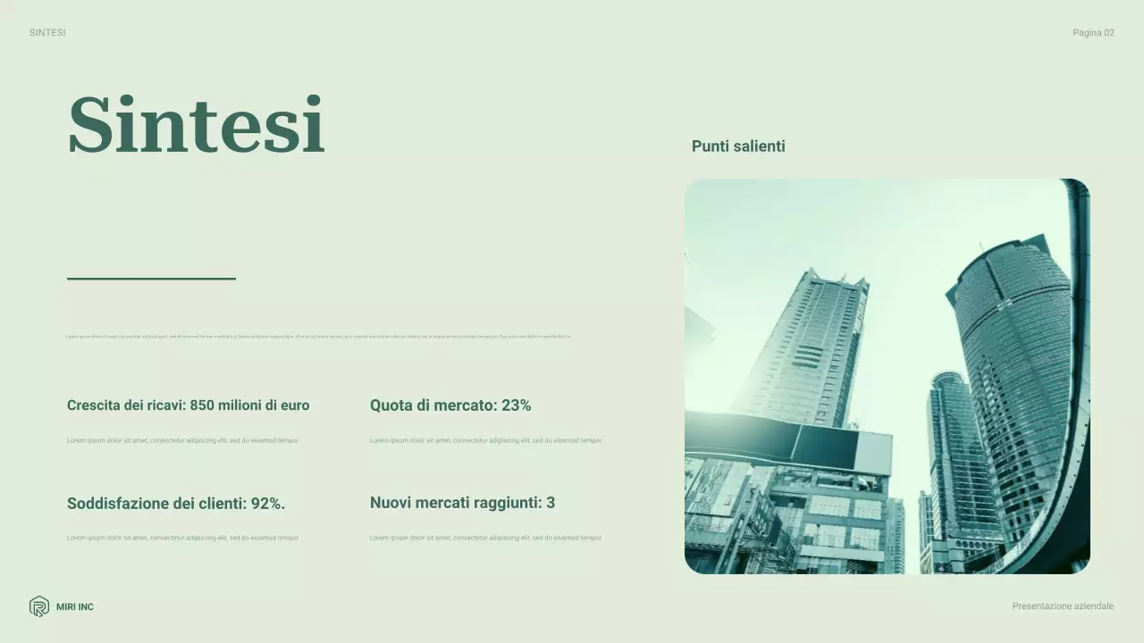 rapporto sull'impresa moderna e verde
