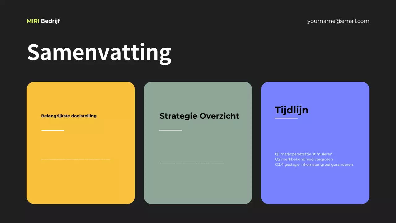 document zwarte moderne marketingstrategie