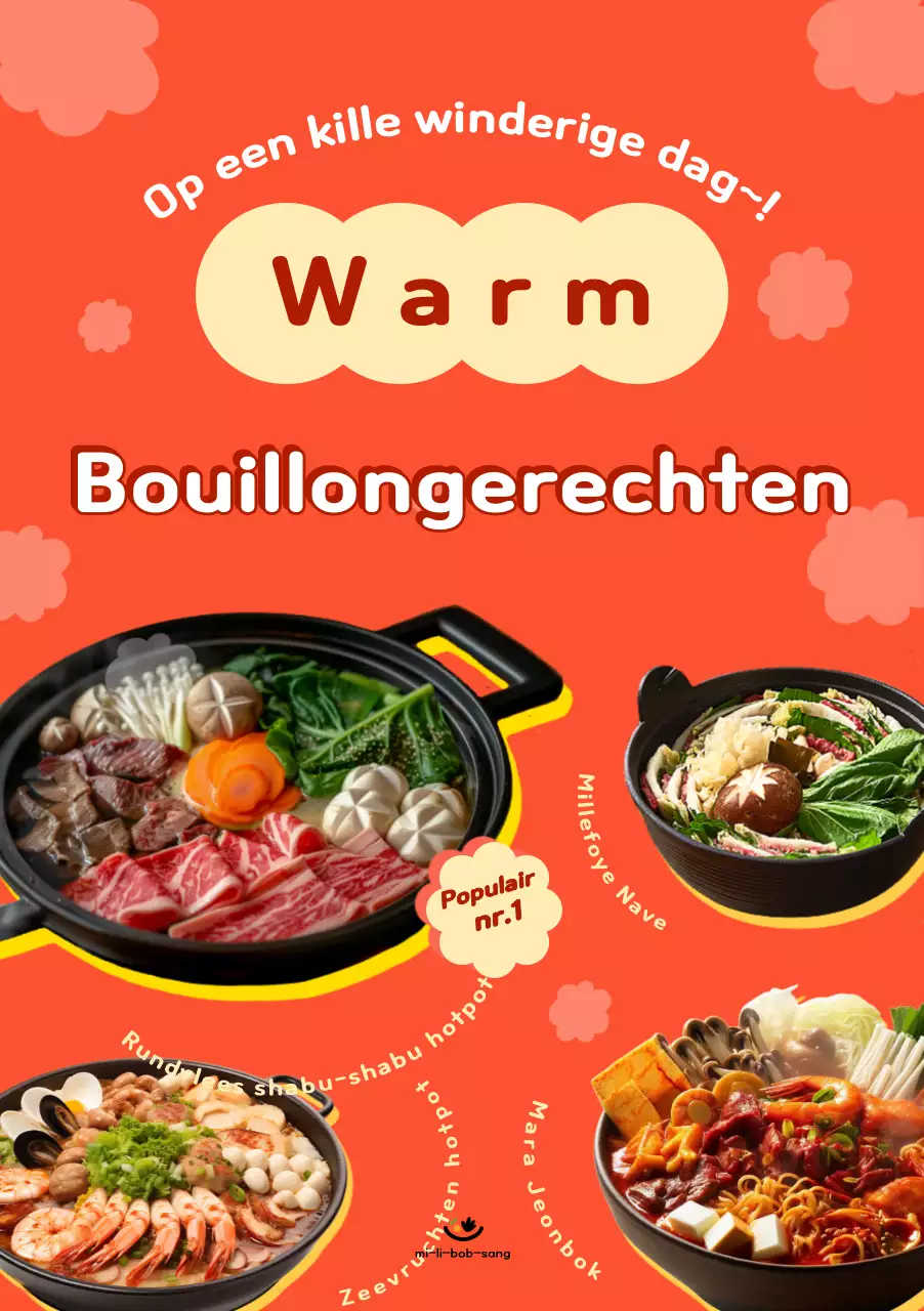 Oranje culinaire reclame