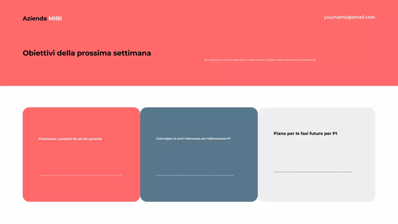 relazione aziendale moderna blu