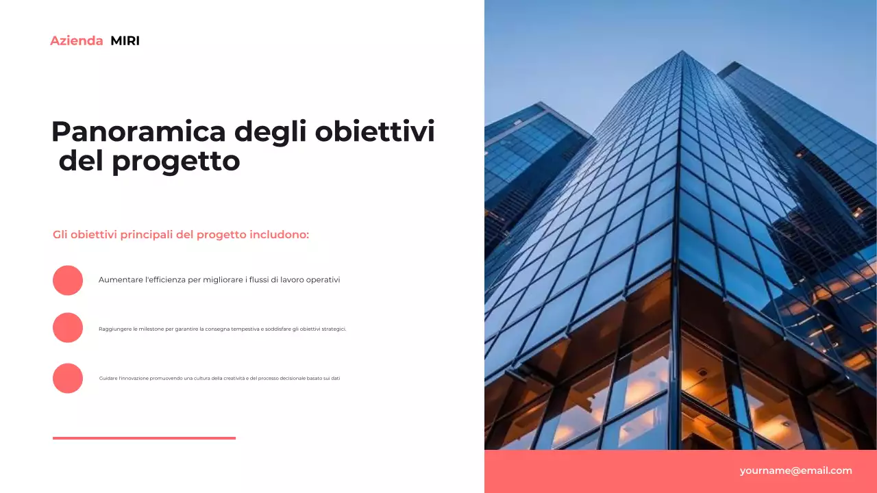 relazione aziendale moderna blu