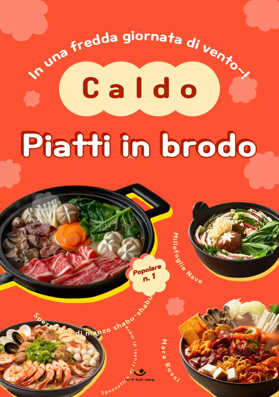 Pubblicità culinaria d'epoca arancione