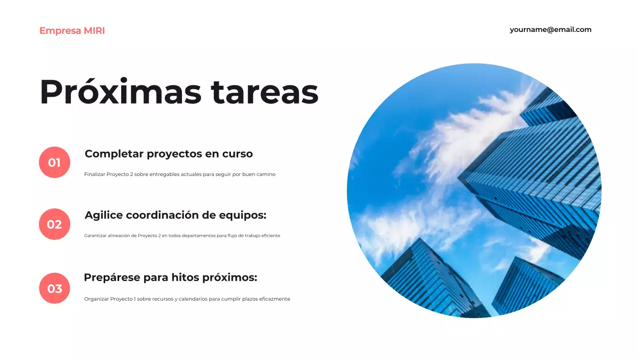 blue modern business report