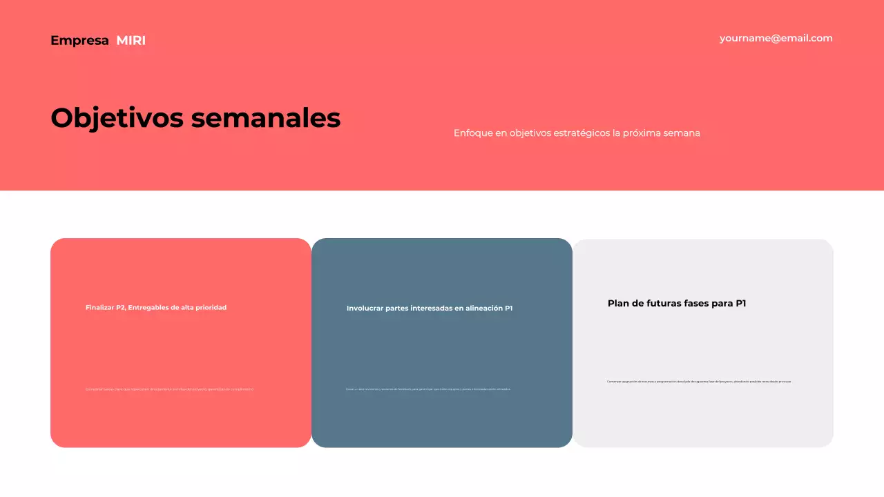 blue modern business report