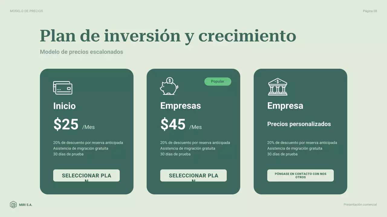 informe sobre la empresa moderna y ecológica