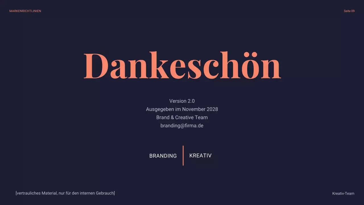 navy modern brand guideline