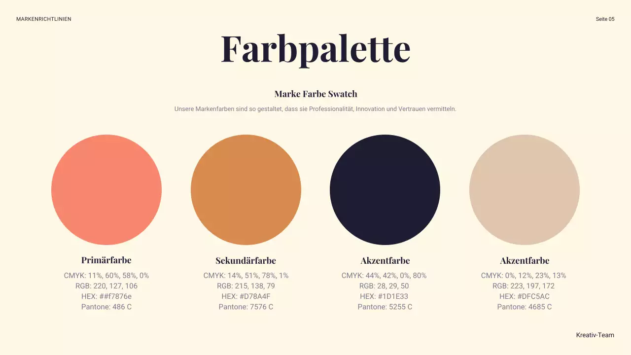 navy modern brand guideline