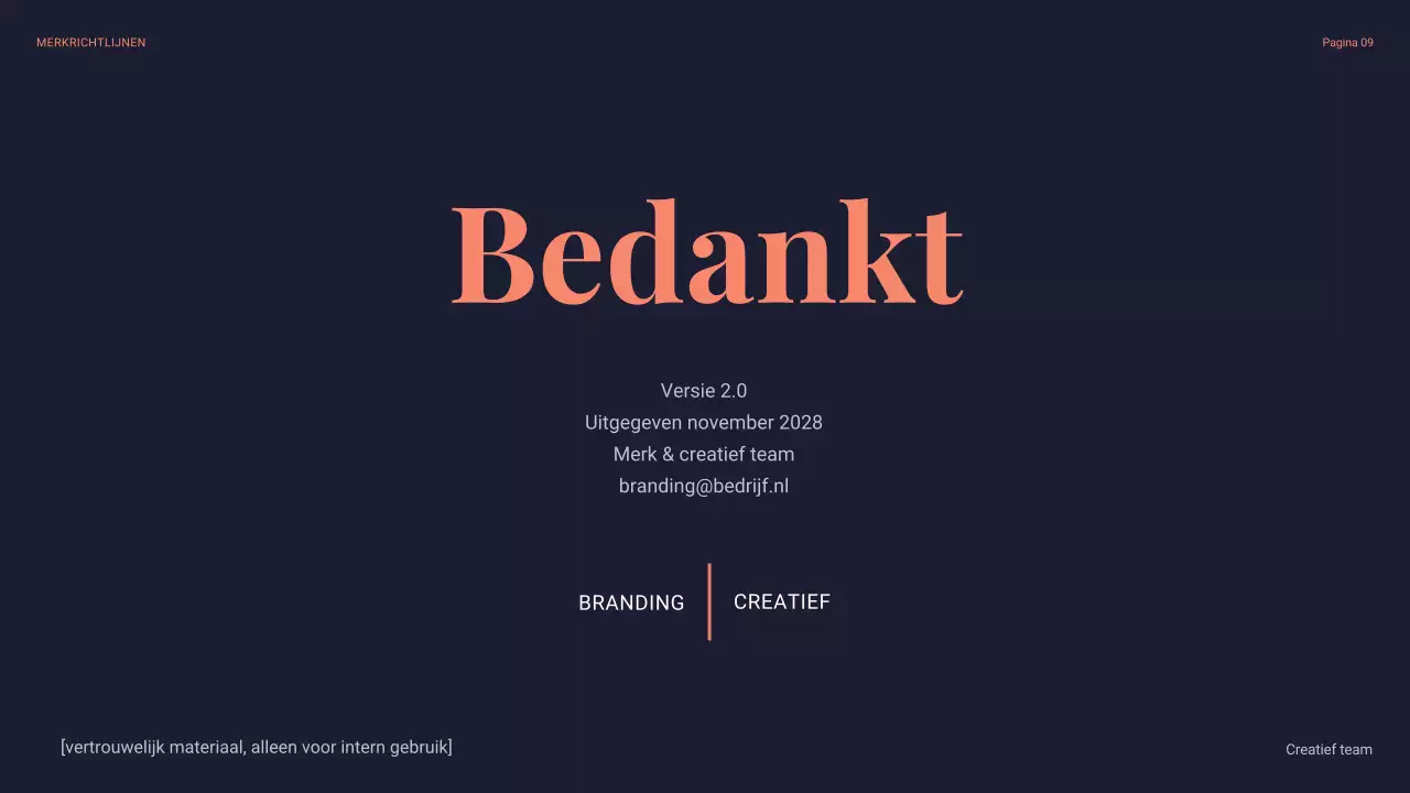 marine modern merk richtlijn