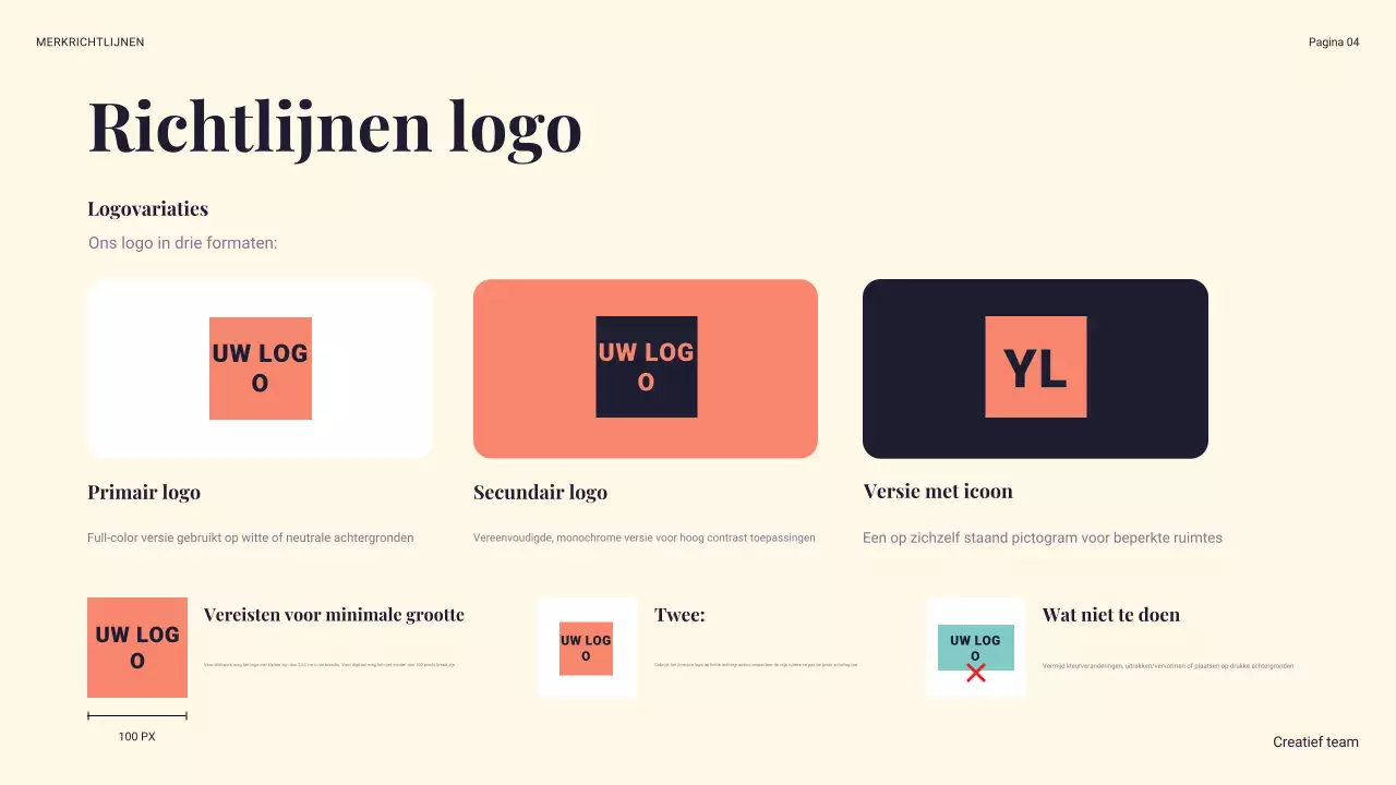 marine modern merk richtlijn