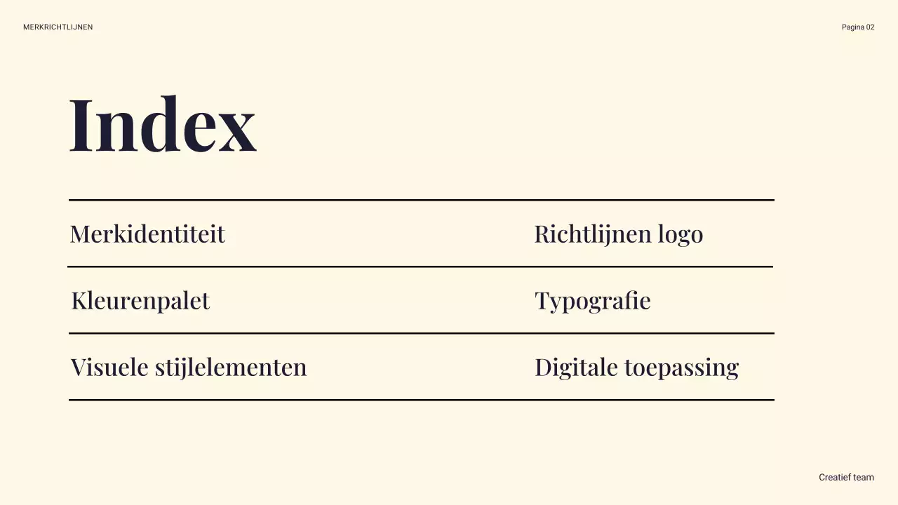 marine modern merk richtlijn