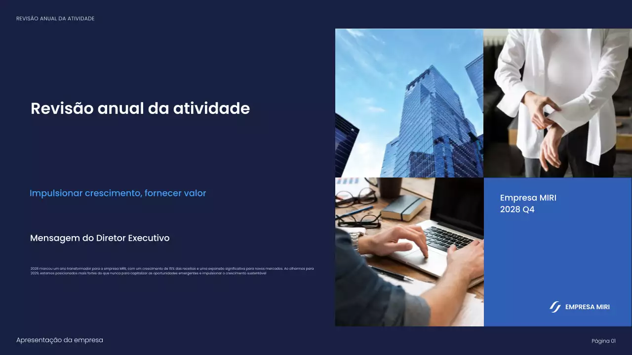 relatório de negócios da marinha moderna