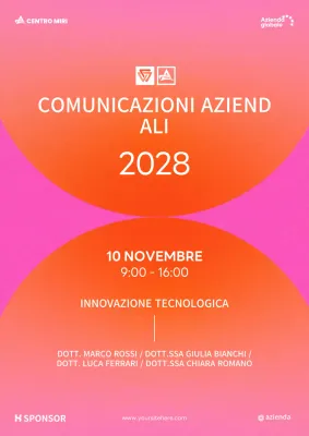 promozione di eventi aziendali moderni arancioni