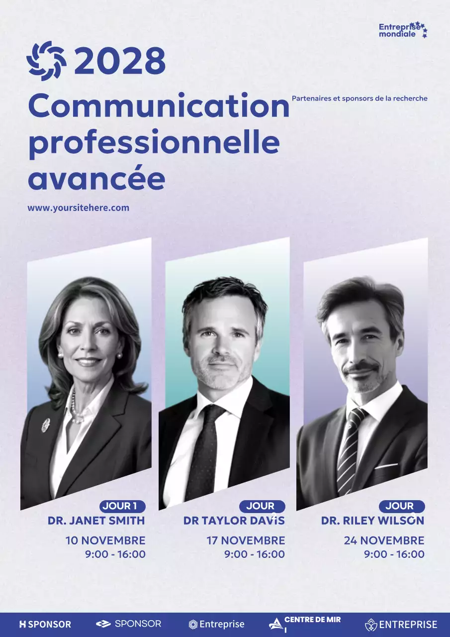 événement bleu sur la communication professionnelle