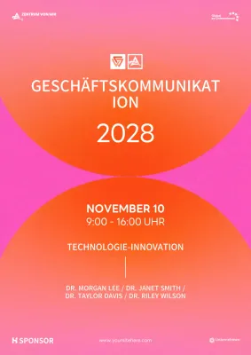 orange modern business event promotion