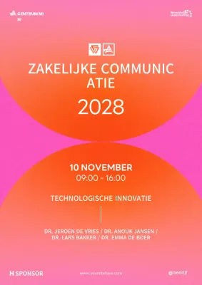 promotie oranje modern bedrijfsevenement