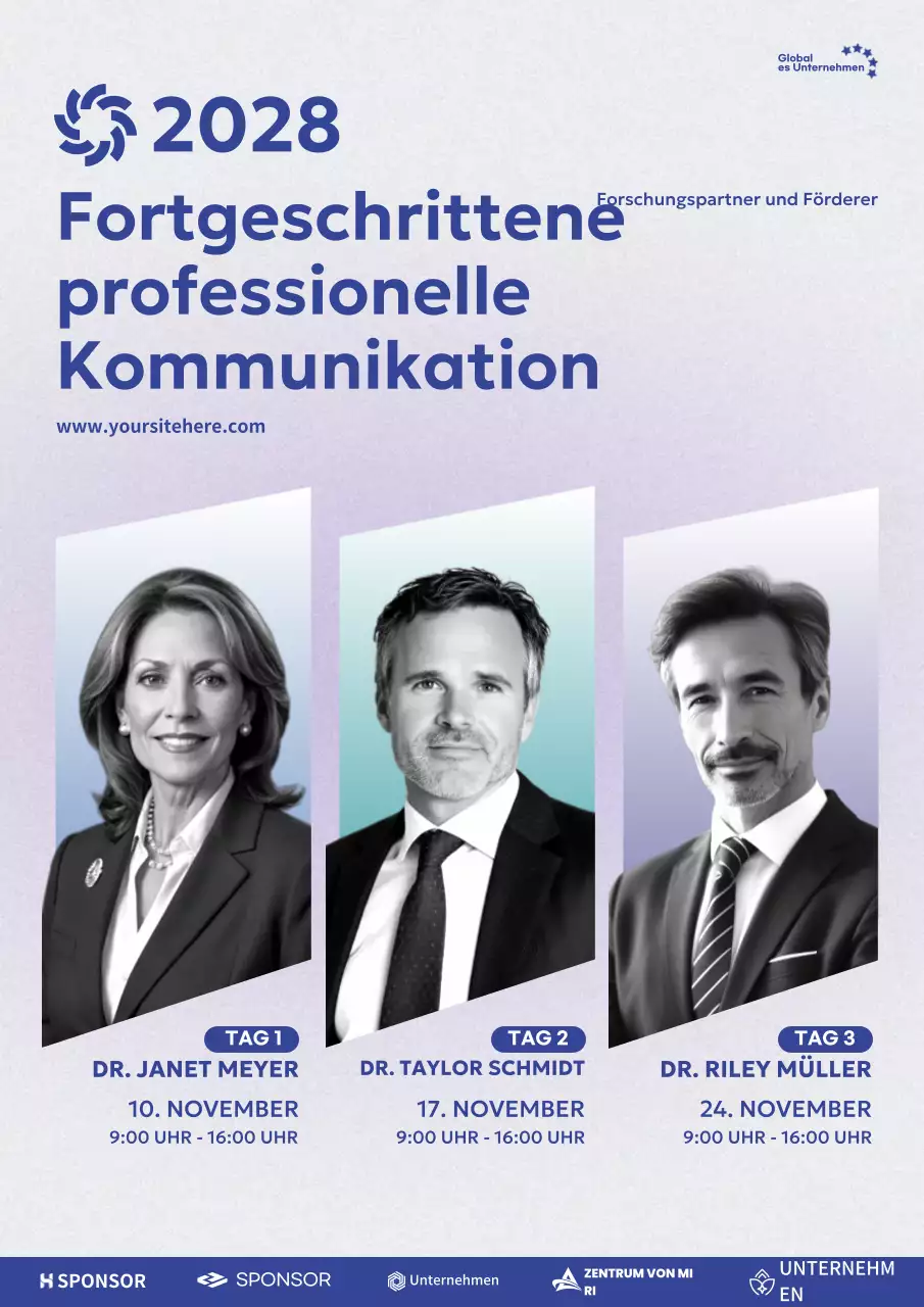blue professional communication Veranstaltung