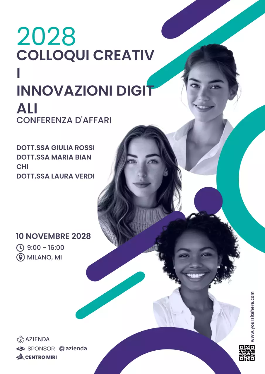 annuncio commerciale moderno in verde acqua